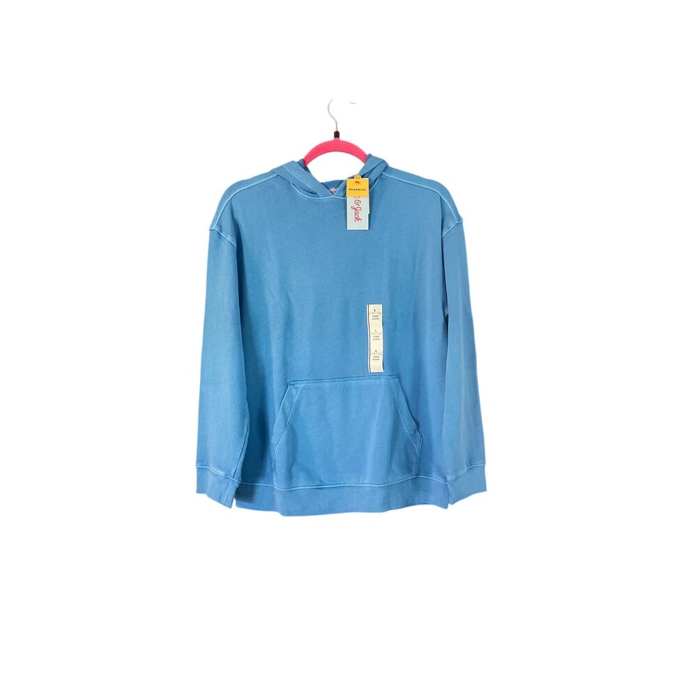 NWT Cat & Jack Size Large 10/12 Long Sleeve Hoodie w/Pocket PTP 21” length 25